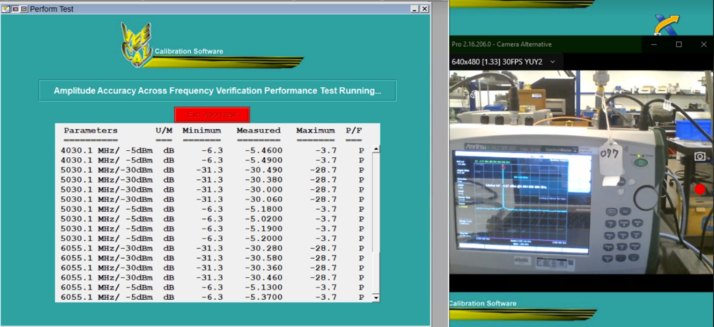 33GHz Spectrum Analyzer Full Calibration With Data