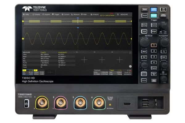 Teledyne LeCroy T3DSO oscilloscope.