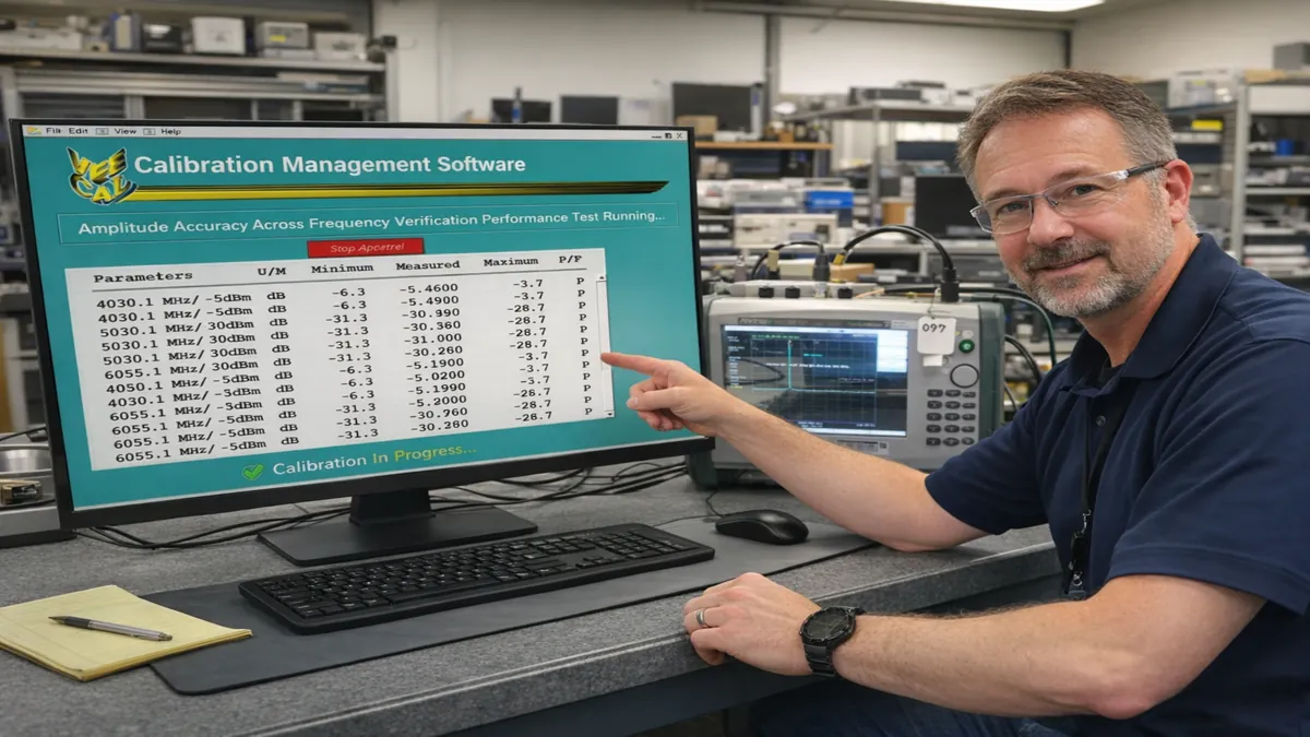 calibration management software in a metrology laboratory